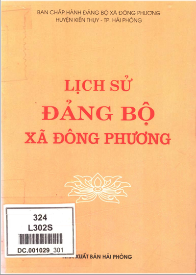 LỊCH SỬ ĐẢNG BỘ XÃ ĐÔNG PHƯƠNG (BẢN GỐC)